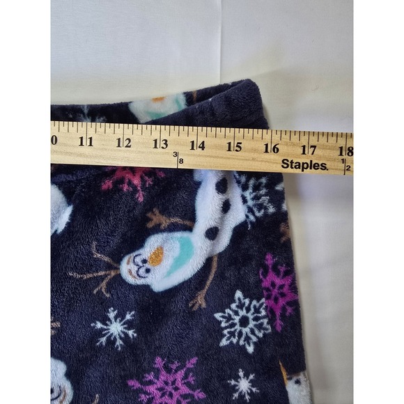 Disney Frozen Olaf Fuzzy Sleep Pants Adult 8/10 - Picture 3 of 6